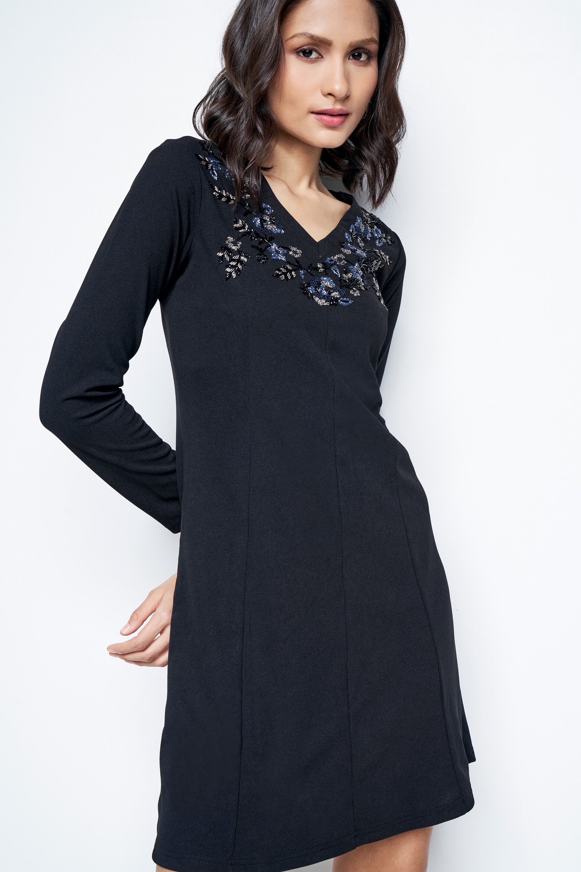 Marseille Dress, Black, image 5